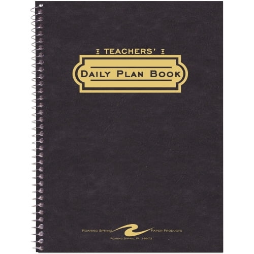 Roaring Spring Teacher Planner 40-Week Double Pocket 11'x8-1/2' Assorted 12144
