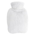 thumbnail image 1 of Graflsoa 2000ml Flannel-Covered PVC Hot Water Bottle with Dual Handles for Warmth, White (Includes Cover + Inner Bag), 1 of 6