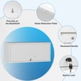 thumbnail image 5 of Fesbos Metal Garage Wall Cabinet with Doors, Wall Mounted Metal Storage Cabinet, Floating Garage Tool Cabinet for Garage, Basement, Kitchen, Warehouse, 5 of 9