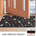 thumbnail image 3 of Paw Prints and Bones Door Rugs,Washable Non Slip Door Mats Indoor,Decorative Door Mats,Entry Mat Indoor for Entrance,Bedroom,Kitchen,Bathroom,30"x17", 3 of 6