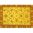 thumbnail image 1 of Ahgly Company Indoor Rectangle Abstract Yellow Modern Area Rugs, 3' x 5', 1 of 4