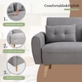 thumbnail image 3 of Futzca  47" Modern Loveseat Sofa Light Grey, 3 of 5