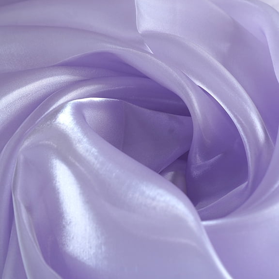 ERDOUY 39.37" × 59.06" Water-Gloss Smooth Shiny Satin Organza Fabric, Premium Textile for Wedding Gowns, Bridal Dresses, Headwear Accessories & Home & Party Decor,Purple