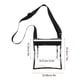 thumbnail image 5 of Soidarity Bolso cruzado transparente para hombre y mujer, bolsa de transporte de viaje, elegante monedero con cremallera, bolsos de hombro transparentes, Deportes y aire libre Negro Soidarity OD016648-02, 5 of 6