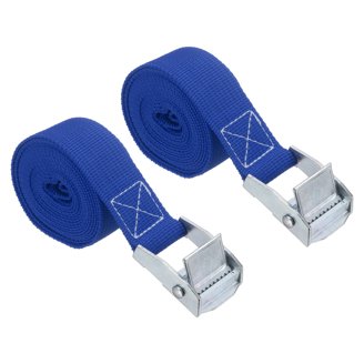 2" Ratchet Tie Down Straps With J-Hooks – 2 Pack, 10,000 Lb Break Strength For Car Hauling