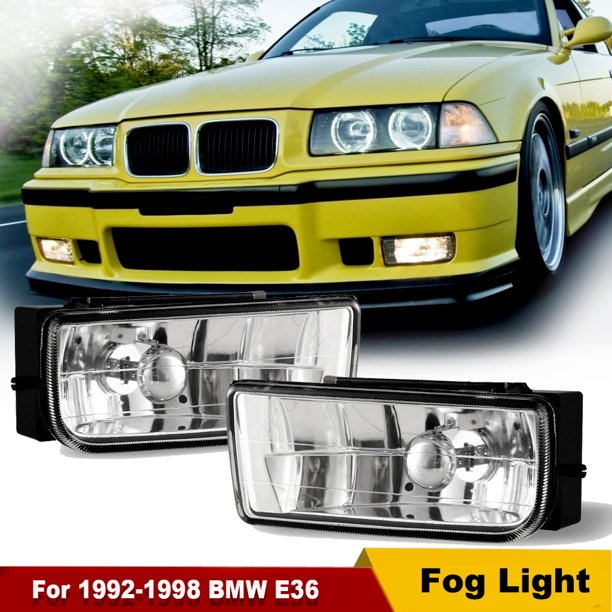 Clear Bumper Fog Light Lamps Bulbs Pair For 92 98 Bmw E36 318i 318ti 323i 328i Walmart Com Walmart Com