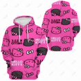 thumbnail image 1 of Mode Urbaine Chandails à Capuchon Femmes Manches Longues Hello Kitty Imprimé Grande Poche Ample Décontracté Chandail Printemps Automne Mode Chandail à Capuche HOEMLIN, 1 of 5