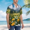 thumbnail image 6 of Picia Mountain Daisy Meadow Gentle Cotton Regular Fit Short Sleeve Casual Hawaiian Shirt for Men-Medium, 6 of 8