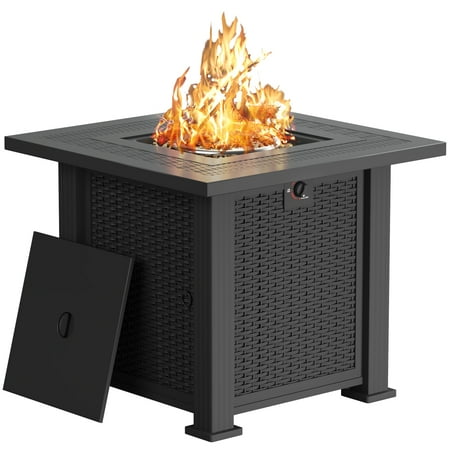Devoko 28" Square 50000 BTU Propane Fire Pit Table