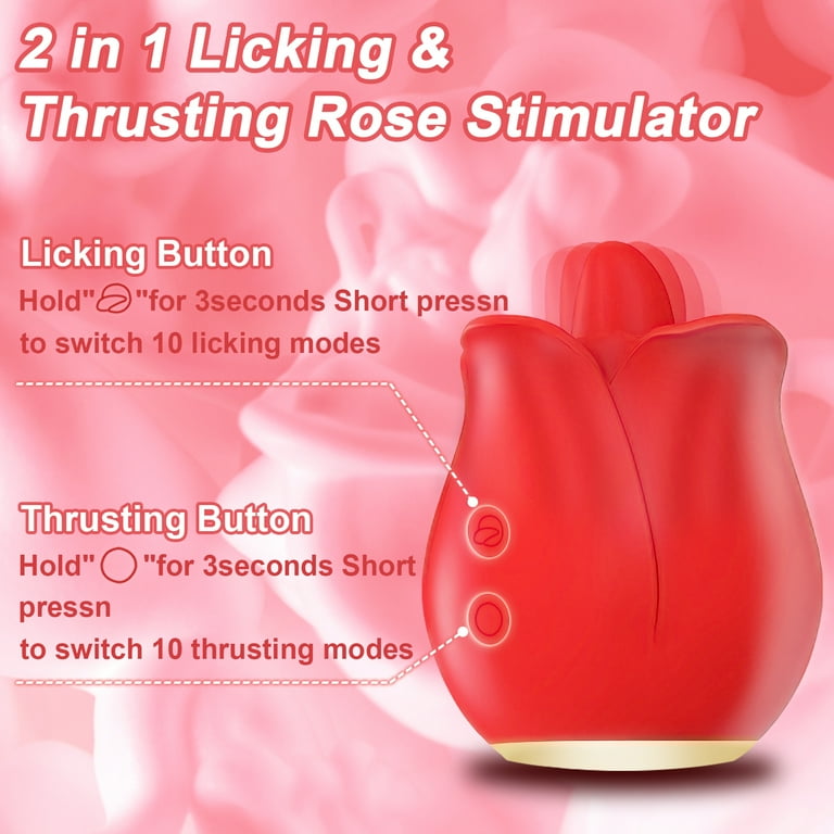 rose lick toy Phanxy + Tongue Licking Toy Vibrator main image 1