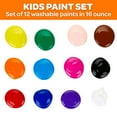 thumbnail image 3 of Crayola Washable Paint, Assorted Colors, 16 Ounces, 12 Count, 3 of 5