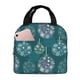 thumbnail image 1 of Easygdp whiter Snowflake balloons Bolsa Térmica Premium - Tela Oxford Impermeable, Gran Capacidad, Bolsillo Frontal, Unisex para Trabajo, Escuela, Actividades al Aire Libre y Picnics, 1 of 8