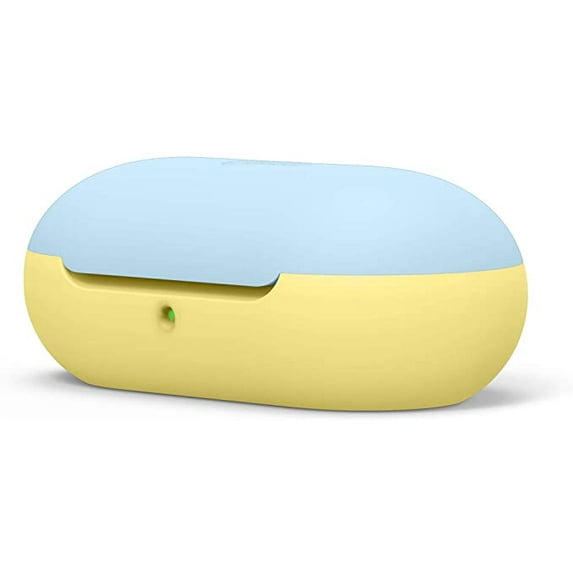 Galaxy Buds Case - elago Silicone Case Designed for Samsung Galaxy Buds Plus Case (2020) / Galaxy Buds Case (2019) - (Top - Pastel Blue/Bottom - Yellow)
