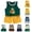 Style.1-Yellow, variant on Toddler Baby Boy's Directional Summer Look Arrow Print Short Sleeve Shirt + Elastic Drawstring Terry Shorts easy peasy baby clothes(4-5 Years,White)