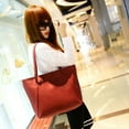thumbnail image 4 of Handbags for Womens Xhshgfbi,Messenger Handbag Totes Satchel Shoulder Bags Solid Simple High Capacity Red Bag, 4 of 5
