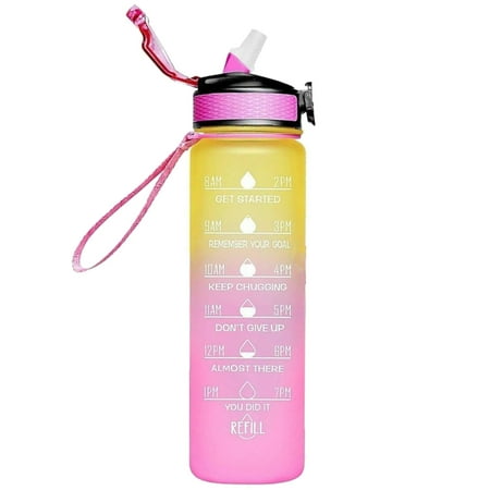 

Scale Space Cup For Drink Water Bottle Sports Bottles Protein PP PC BPA FREE Gradient Color Plastic 1000ml Drinkware