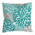 thumbnail image 5 of Husfou 4pcs Linen Pillow Covers 18x18 inch Turquoise and Grey Decorative Throw Pillow Case for Couch Modern Daisy Cushion Cover for Home Sofa Bedroom Decor, 5 of 9