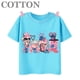 thumbnail image 5 of Camisetas de algodón para niños de moda de verano con múltiples estampados de manga corta y cuello redondo de Disney Stitch Anime, 5 of 5
