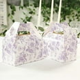 thumbnail image 3 of BalsaCircle 25 White Lavender Tote Gift Boxes Floral Printed Favor Holders Wedding Birthday Events Reception Catering Home Decorations Supplies, 3 of 8