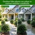 thumbnail image 2 of Scidweet 2 Pack Topiary Artificial Plants Outdoor, Fake Cedar Topiary Trees with Ground Spike Faux Greenery Plants for Indoor Outdoor Front Porch Garden Decor, 2 of 7