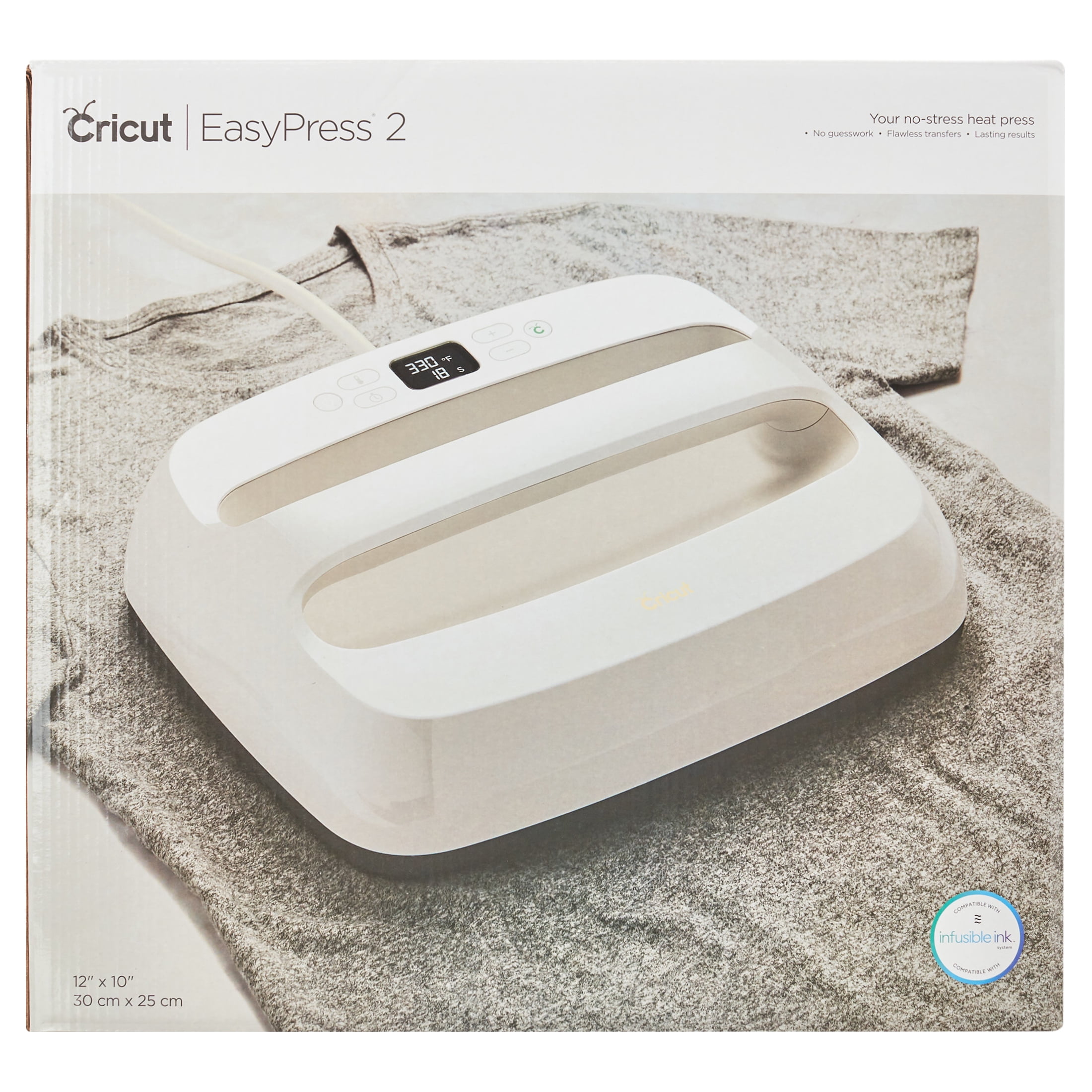 Cricut 9 x 9 EasyPress™ 2 with Iron-On Bundle, Mat and Weeder