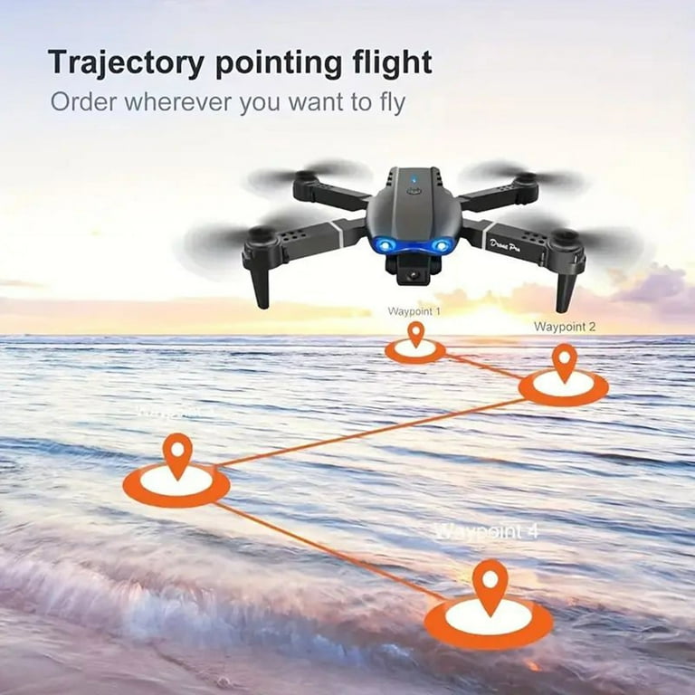 Drone with Camera for Kids Cheap Kids Drone 2.4G FPV Drone with 4K Camera for Adults RC Quadcopter with Auto Return Follow Me Brushless Motor Circle