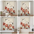 thumbnail image 6 of Farmhouse Flowers Sheer Curtains 72 Inches Long, Japanese Style Peony Floral White Bird Light Filering Curtains, Breathable Simi Curtain Privacy Drapes for Living Room Bedroom Window Treatment, 6 of 8