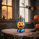 thumbnail image 4 of Decoraciones de Halloween Luzes Linterna Redonda Pequeña Decoraciones de Velas Electrónicas Decoración Ambiental Apoyos de Luz Nocturna Portátil, 4 of 6