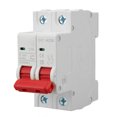 thumbnail image 3 of 2P DC Small Circuit Breaker 6000A Breaking Capacity Overload Protection Mini Circuit Breaker DC1000V 16A, 3 of 5