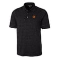 thumbnail image 2 of Men's Cutter & Buck Heathered Black Baltimore Orioles Advantage Space Dye Tri-Blend Polo, 2 of 3