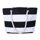 thumbnail image 1 of Yhmxh Organizadores y almacenamiento Bolso de lona a rayas de cuerda de cáñamo para mujer, moderno, para viajes, compras, práctico, de gran capacidad, para playa Almacenamiento de ducha, 1 of 5
