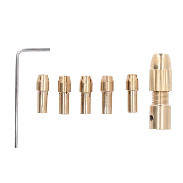 Boquillas De Latón, Boquilla De Taladro Eléctrico Pequeño Resistente Al Desgaste 4 Mordazas Para Pulir Cergrey Small Electric Drill Collet