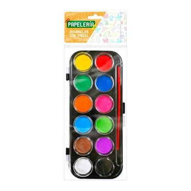 Acuarelas Prichos Multicolor con 12 Colores y 1 Pincel