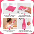 thumbnail image 5 of Zocy African Net Sponge Auténtico Exfoliante Corporal Exfoliante Para Baño Y Ducha Múltiples Texturas Con Suave Exfoliación Profunda Y Rica Espuma Para Todas Las Pieles (Rosa), 5 of 5