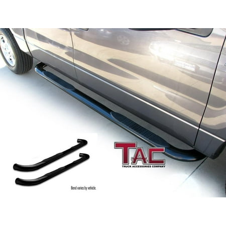 Wheel Black Nerf Bar TAC Side Steps for 1995-2004 Toyota Tacoma Extended Cab (4WD Or Prerunner 2/4WD) 3