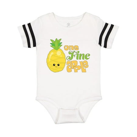 

Inktastic One Fine Apple Cute Pineapple Gift Baby Boy or Baby Girl Bodysuit