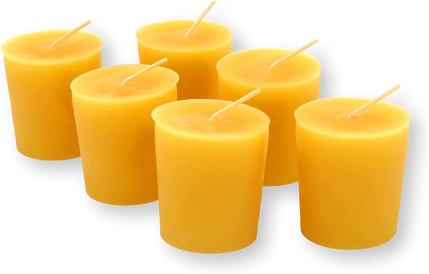 100 Pure Beeswax 15Hour Votives Candles Organic Hand Made (6