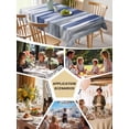 thumbnail image 6 of Abstract Navy Blue Tablecloth Square Table Cloth 60x60,Waterproof Outdoor Table Cloth Covers Decorative Table Protector,Vintage Grey Street Painting Art Washable Table Cover for Kitchen Dinning Party, 6 of 8