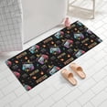 thumbnail image 2 of Colorful Controllers Games Symbols Black Pattern Bathroom Rugs Mat,Non Slip Microfiber Bathroom Rug,Rubber Backing,Soft Bathroom Mats for Bathroom Floor,Tub and Shower,60x24in(150x60cm), 2 of 5