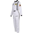 thumbnail image 2 of Disfraz de Astronauta para Mujer JAMW Traje de vuelo Blanco M, 2 of 5