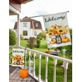 thumbnail image 6 of Set Of 2 Fall Pumpkin Welcome Garden Flags, Double Sided, 12"x18", Polka Dots & Buffalo Plaid, Best For Fall/Thanksgiving Decorations, 6 of 6