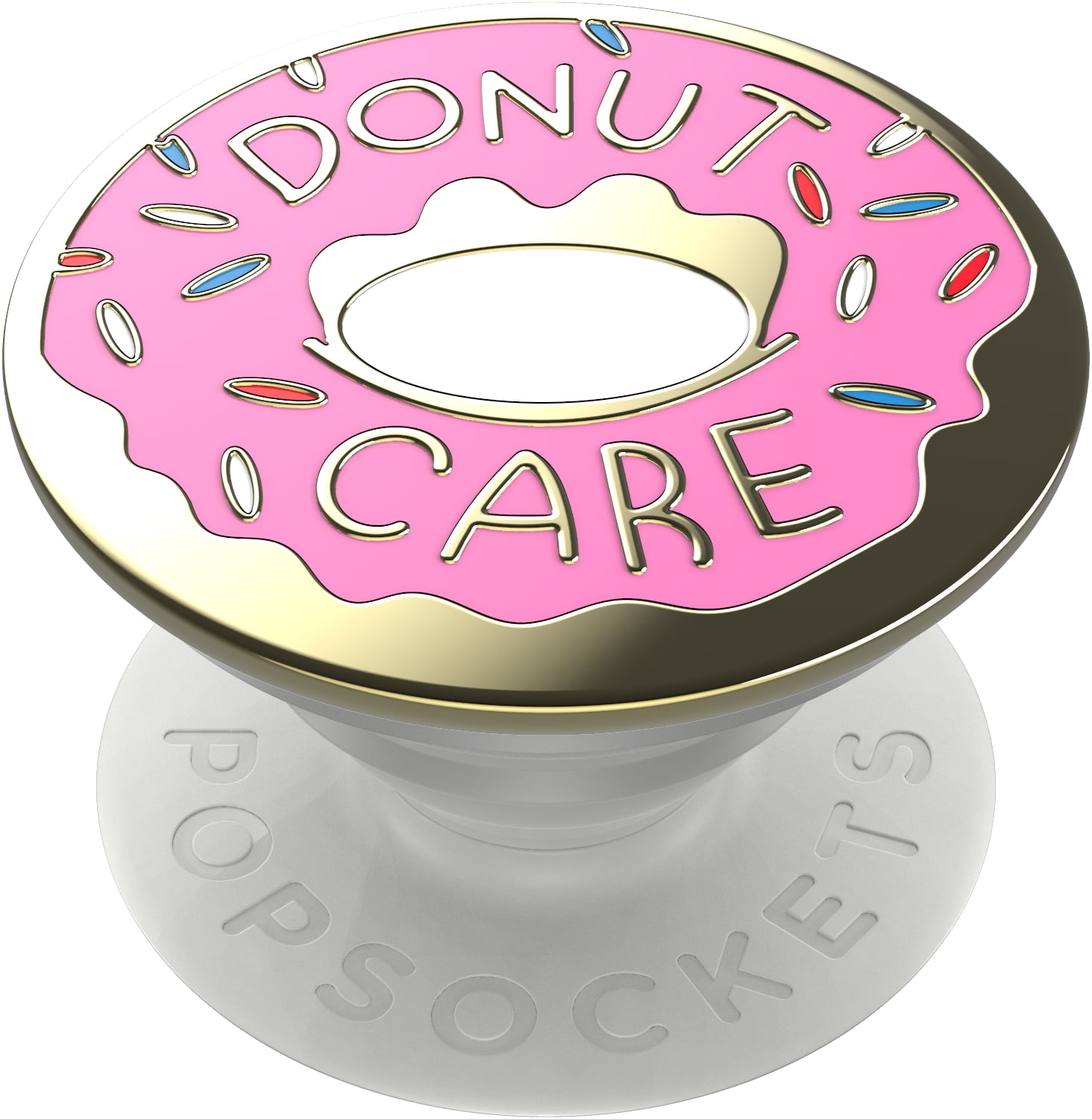 Phone Socket,Pop Grip for Phones and Tables Pack 3 Pink donut 
