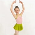 thumbnail image 6 of Virmaxy Solid Color V Neck Sleeveless Camisole Mesh Dress Backless Breathable One Piece Ballet Dance Dress for Practice and Performance, 3-15Y, 6 of 9