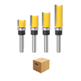 thumbnail image 1 of Brocas Rectas Perfiladoras Con Balero Atrás Para Router 4pcs Lab.G Amarillo, 1 of 5