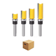 thumbnail image 1 of Brocas Rectas Perfiladoras Con Balero Atrás Para Router 4pcs Lab.G Amarillo, 1 of 5