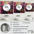 thumbnail image 4 of Designart "Wintery Charm Of Gold And Pink Leaves" Leaves Square Mirror For Wall Decor - Large Gold Square Printed Wall Mirror Art - Square Traditional Mirror - Wall Mounted Square Large Mirror, 4 of 5