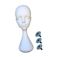 thumbnail image 3 of BELOVING Mannequin Head Model Mannequin Head Display for Hat Shopping Mall Home Salon With bottom cover, 3 of 9