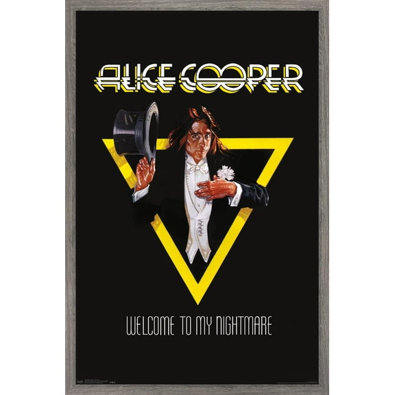 Alice Cooper - Welcome Wall Poster, 22.375" x 34", Framed