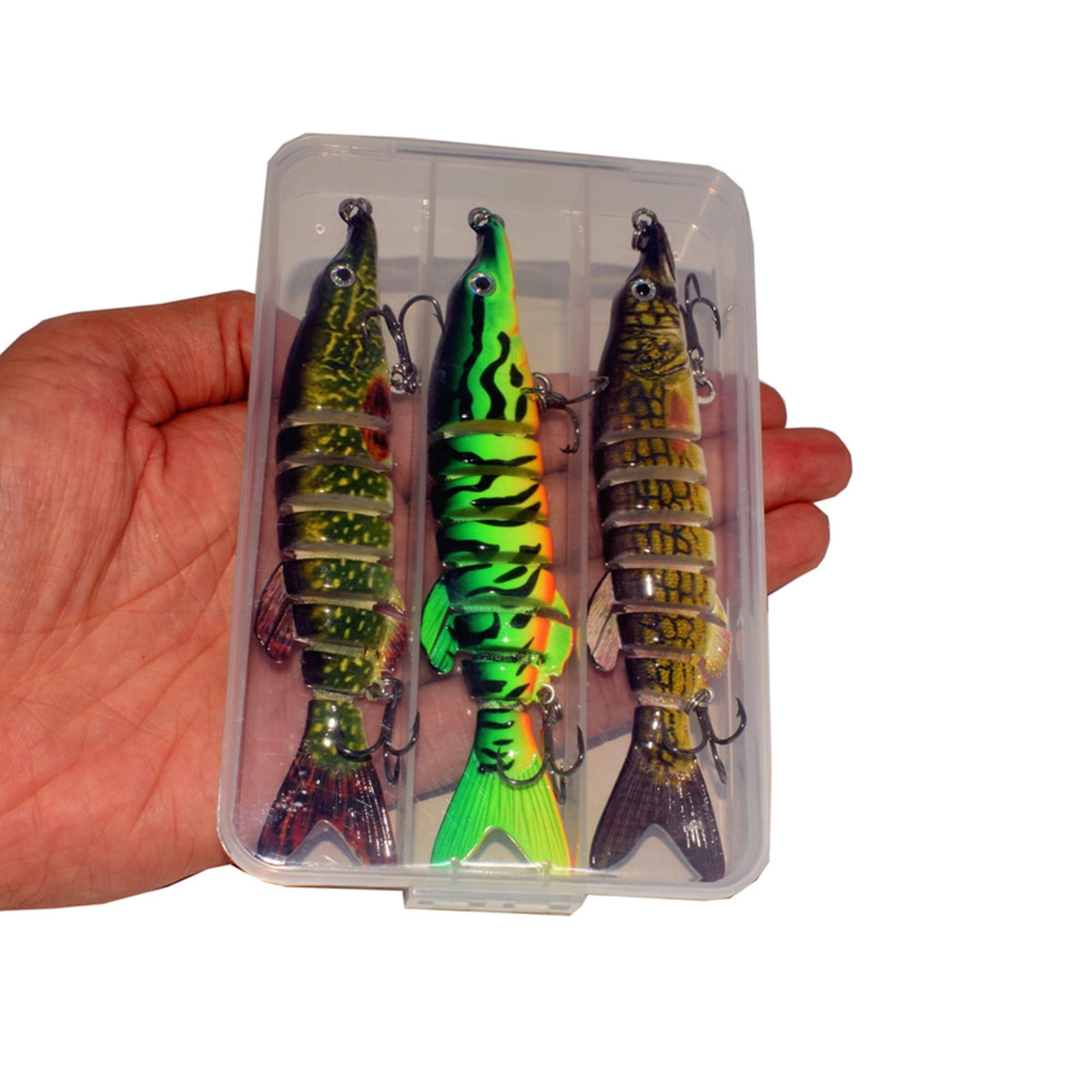 Fishing Lure Bait Swimbait Crankbait for Bass Trout Sunfish Catfish Fishhook Lifelike Muskie Fish Fishing Tackle 5inch 8inch