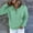 Mint Green, variant on Womens 2025 Hoodies Button Collar Drawstring Long Sleeve Sweatshirts Lightweight Solid Casual Loose Pullover Tops with Pocket